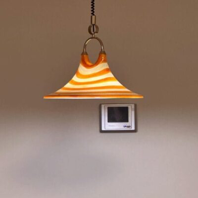 Creative Adjustable Horn Chandelier – Colorful Painted Art Light for Living Room, Bedroom, or Dining Room